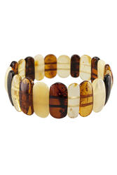 Bracelet made of amber plate stones