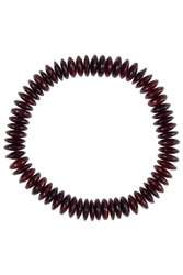 Bracelet made of dark amber donut stones