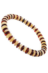 Bracelet made of amber donut stones