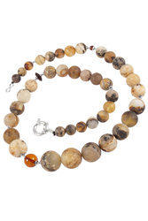 Amber bead necklace NSH179-001
