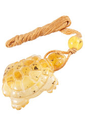 Amber pendant "Turtle"