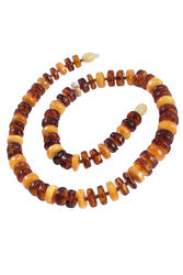 Beads made from amber donut stones “Triumph”