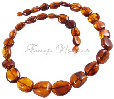 Amber bead necklace Нп-63