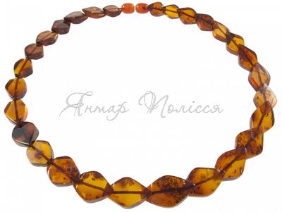 Amber bead necklace Нп-67а