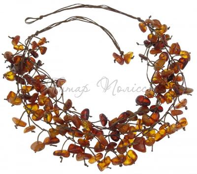 Amber bead necklace Нп-29