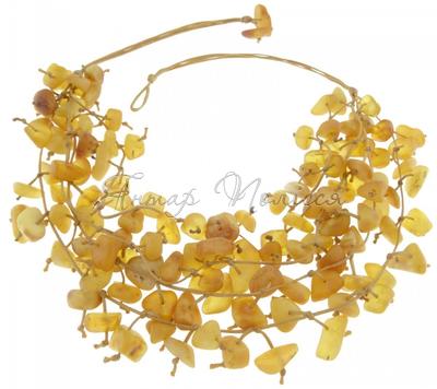 Amber bead necklace Нш-29