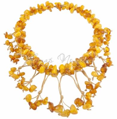 Amber bead necklace Нп-55а