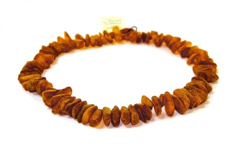 Beads made of honey amber stones