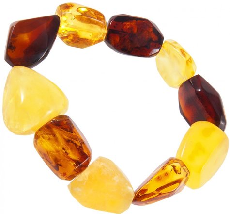 Bracelet made of multi-colored amber “Grand”