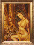 Картина «Дівчина з леопардом»