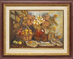 Panel “Still life with fruits and flowers”