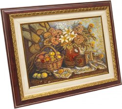 Panel “Still life with fruits and flowers”