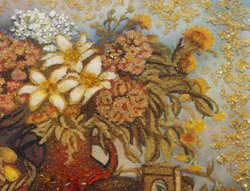 Panel “Still life with fruits and flowers”
