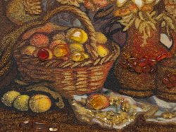 Panel “Still life with fruits and flowers”