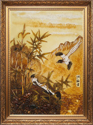 Панно «Птицы в восточной живописи»