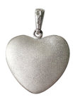 Кулон з бурштину в срібній оправі «Серце»