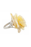 Перстень зі срібла «Квітка троянди»