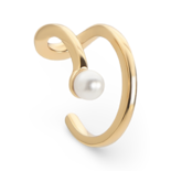 Gold plated silver Pearl Ear Cuff