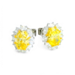 Yellow Gemstone Earrings
