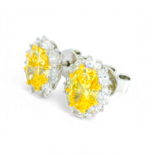 Yellow Gemstone Earrings