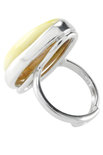 Срібний перстень з бурштином «Брітні»