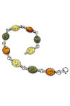 Bracelet with multi-colored amber “Darlene”