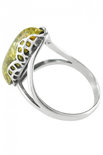 Срібний перстень з бурштином «Заріна»
