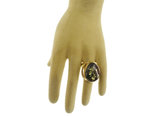 Кольцо с камнем янтаря в серебряной оправе «Бритни»