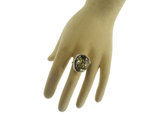 Серебряное кольцо с янтарем «Сола»
