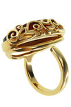 Серебряное кольцо с позолотой «Делиция»