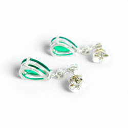 Artificial Emerald Drop Earrings