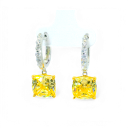 Yellow Gemstone Earrings