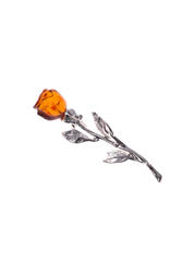 Кулон серебряный «Роза»