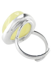Срібний перстень з бурштином «Айрін»