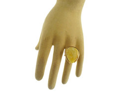 Silver ring with gold plated “Stella”
