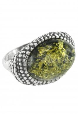 Перстень з каменем бурштину «Лучезарія»