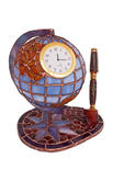 Часы-глобус на подставке с ручкой