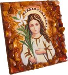Souvenir magnet-amulet with the image of the Mother of God “Three years in body and perennial in spirit”