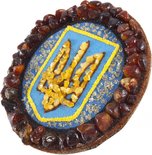 Magnet with amber М-02-ктл-Кр