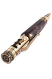 Граненая янтарная шариковая ручка с фурнитурой «Драйв»