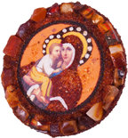 Souvenir magnet-amulet “Mother of God” (Pochaevskaya)