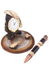 Настольный набор «Азарт» (Часы и ручка)