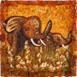 Сувенирный магнит «Слоны»