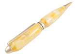 Янтарная шариковая ручка с матовой фурнитурой «Анар»