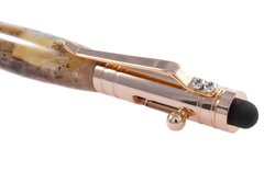 Шариковая ручка-стилус из янтаря «Омега»