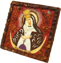 Souvenir magnet-amulet “Ostrobramskaya Icon of the Mother of God”