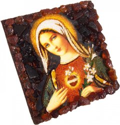 Souvenir magnet-amulet “Sacred Heart of Mary”
