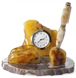 Настільний набір (годинник, ручка, тримач для візиток)