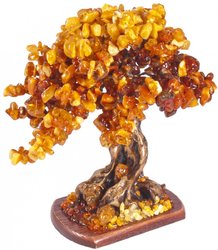 Янтарне дерево-бонсай