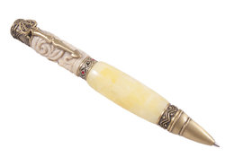 Pen decorated with amber SUV000662-001